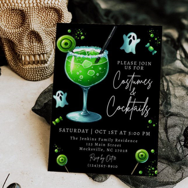 Costumes and Cocktails Halloween Party Invitation  (Creator Uploaded)