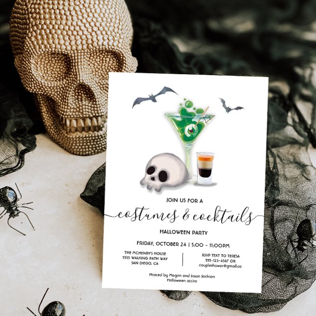 Costumes and Cocktails Halloween Party Invitation (Creator Uploaded)
