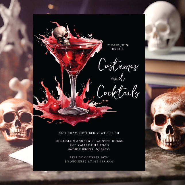 Costumes & Cocktail Halloween Party Invitation (Creator Uploaded)