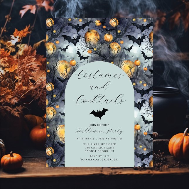 Costumes & Cocktail Halloween Party Invitation (Creator Uploaded)