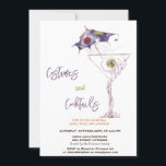 Costumes & Cocktail Scary Halloween Invitation<br><div class="desc">Cute cocktails theme Halloween party invitation. Personalise this spooktacular invite with your details.</div>