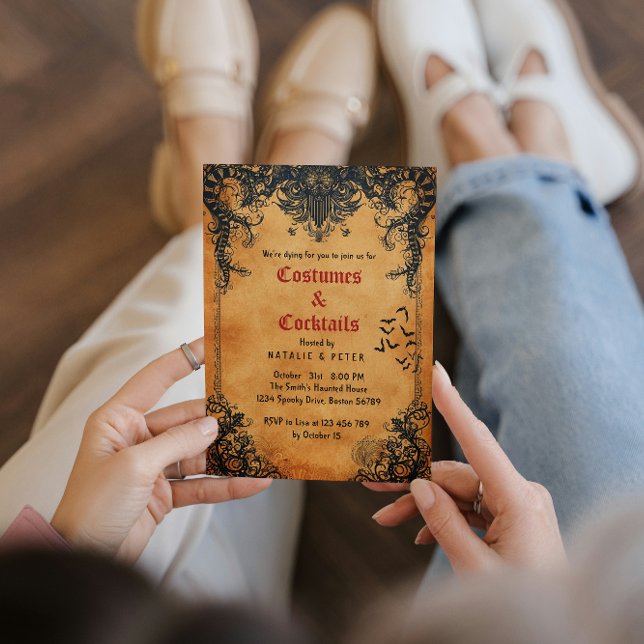 Costumes & Cocktails Halloween Party In Invitation (Creator Uploaded)