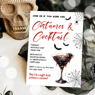 Costumes & Cocktails Halloween Party Invitation