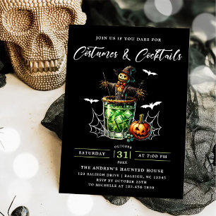 Costumes & Cocktails Halloween Party Invitation