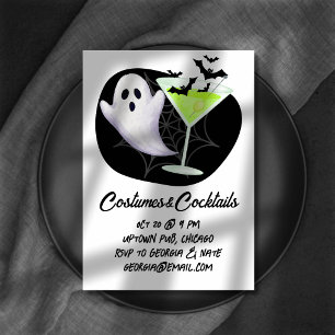 Costumes & Cocktails Halloween Party Invitation