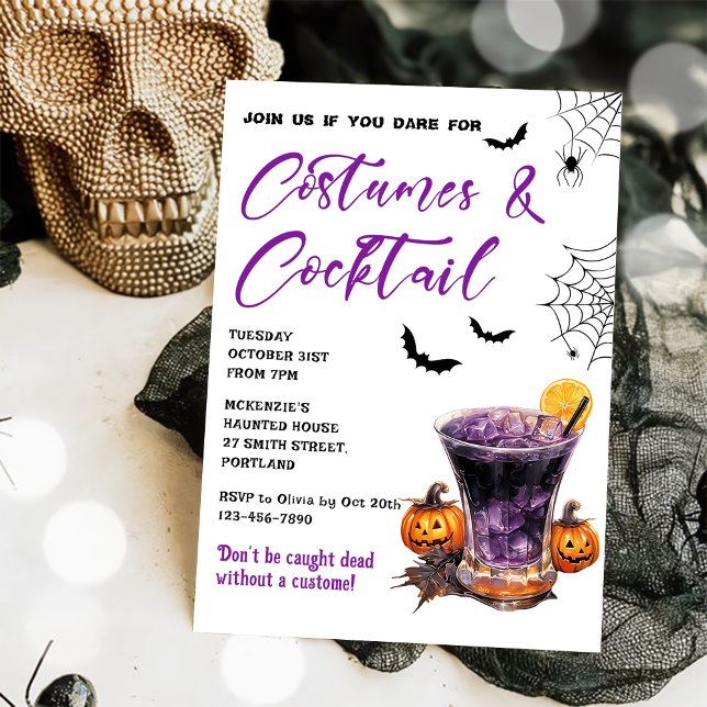 Costumes & Cocktails Halloween Party Invitation (Creator Uploaded)