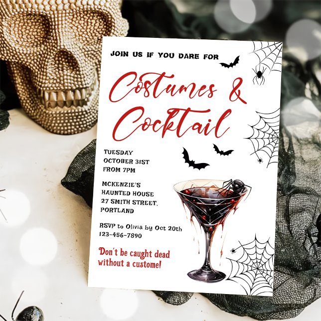 Costumes & Cocktails Halloween Party Invitation (Creator Uploaded)