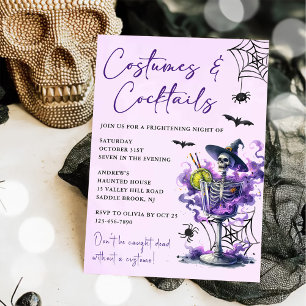 Costumes & Cocktails Halloween Party Invitation