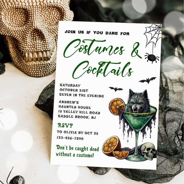 Costumes & Cocktails Halloween Party Invitation (Creator Uploaded)