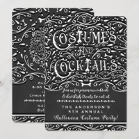 Costumes & Cocktails Vintage Chalk Halloween Party