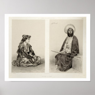 Costumes of Baku, Caspian Coast, plate 35 from a b Poster