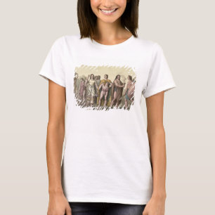 Costumes of the Mexicans (colour engraving) T-Shirt