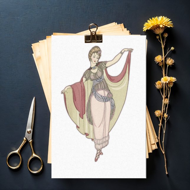 Costumes Parisiens- Dance dress, decoupage Tissue Paper (Creator Uploaded)