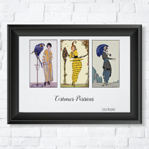 Costumes Parisiens Fashion Plates Poster