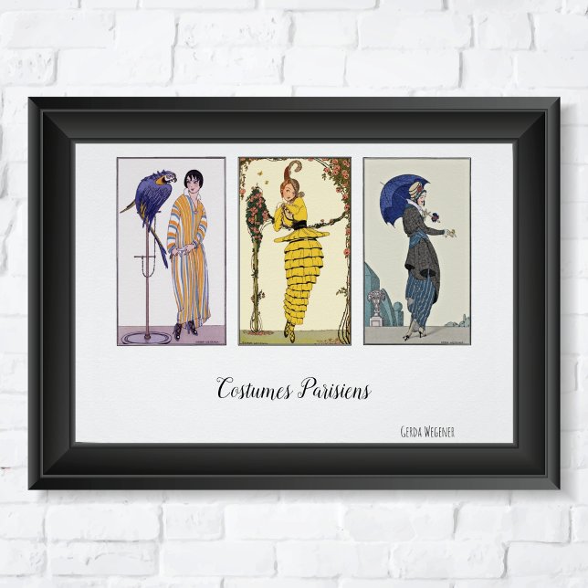 Costumes Parisiens Fashion Plates Poster (Creator Uploaded)