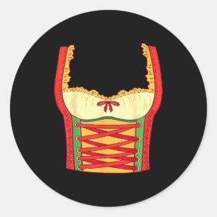 Costumes Women Funny Shirt  Classic Round Sticker