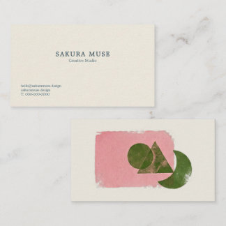 Cosy Aesthetic Matcha and Japandi Lovers Business Card