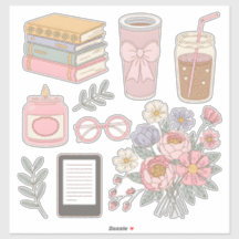 Cosy Aesthetic Sticker Pack Digital Planner Clipar