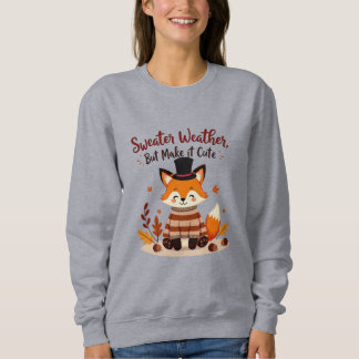 Cosy and Cute Fox in Fall Sweater