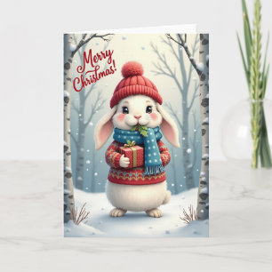 Cosy Animal Christmas Card