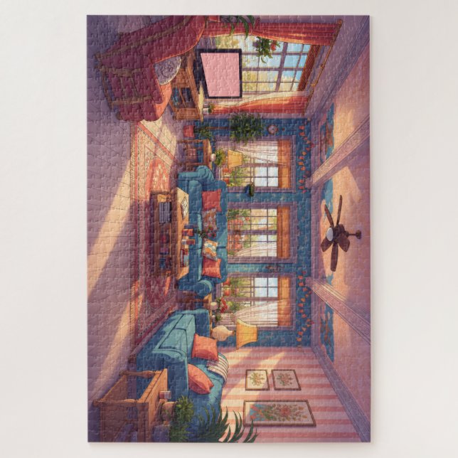     Cosy Anime Room Jigsaw Puzzle  (Vertical)