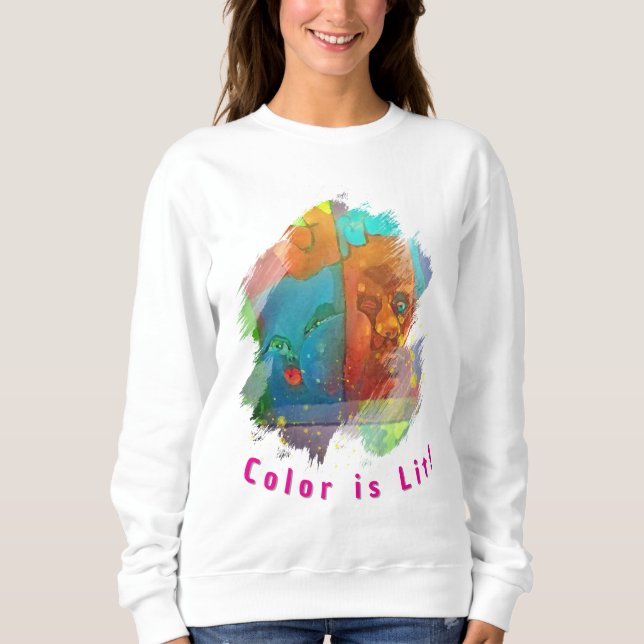 Cosy Artistic Winter Sweatshirt (Front)