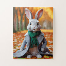Cosy Autumn Bunny Puzzle