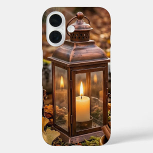 Cosy Autumn Candle Lantern iPhone Case