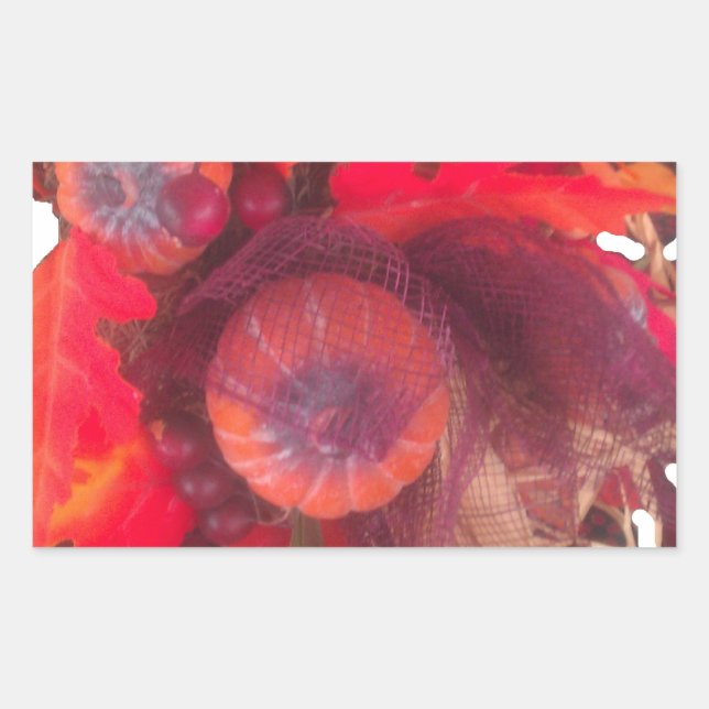 Cosy Autumn Charm - Fall Decor & Gifts Rectangular Sticker (Front)