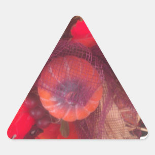Cosy Autumn Charm - Fall Decor & Gifts Triangle Sticker