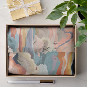 Cosy Autumn Colours Abstract Digital Art Tissue Paper