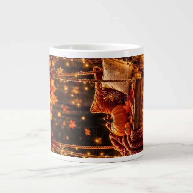Cosy Autumn Fall 🍂 Pumpkin Coffee Mug (Front)