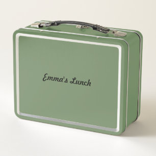 Cosy Autumn Harvest Watercolor Pumpkin Metal Lunch Box