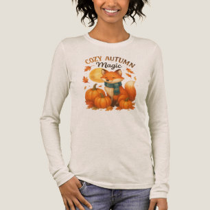 Cosy Autumn Magic – Cute Fall Fox Tri-Blend Shirt