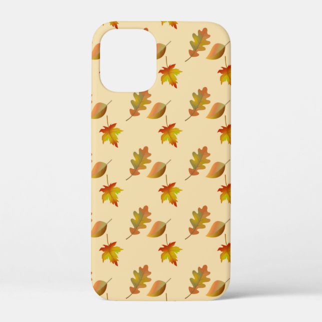 Cosy autumn maple leaves oak leaves  Case-Mate iPhone case (Back)