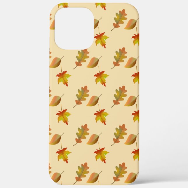Cosy autumn maple leaves oak leaves  Case-Mate iPhone case (Back)