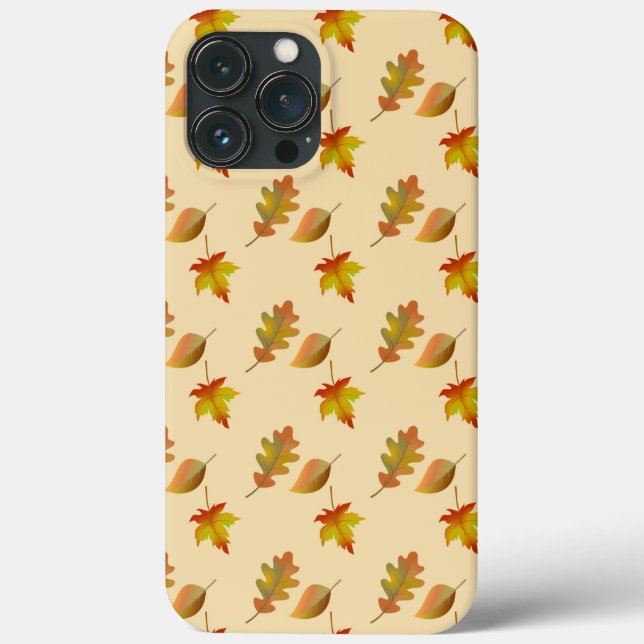 Cosy autumn maple leaves oak leaves Case-Mate iPhone case (Back)