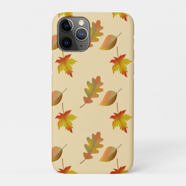 Cosy autumn maple leaves oak leaves  Case-Mate iPhone case (Back)