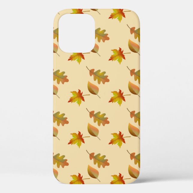 Cosy autumn maple leaves oak leaves  Case-Mate iPhone case (Back)
