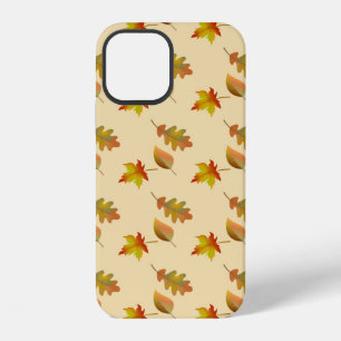 Cosy autumn maple leaves oak leaves iPhone 12 case