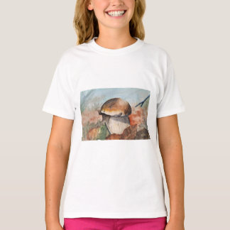 Cosy Autumn Mushroom Watercolor - Forest Floor Bol T-Shirt