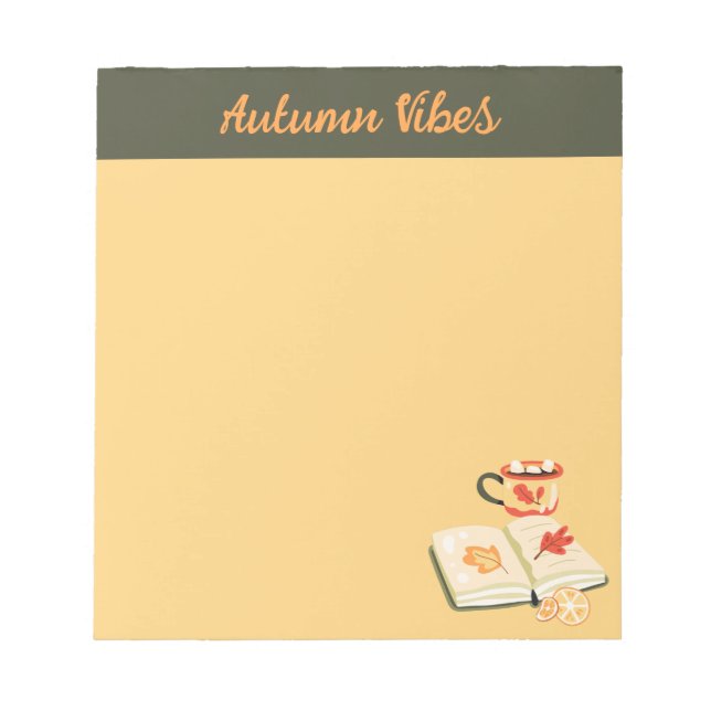 Cosy Autumn Vibes Notepad (Front)