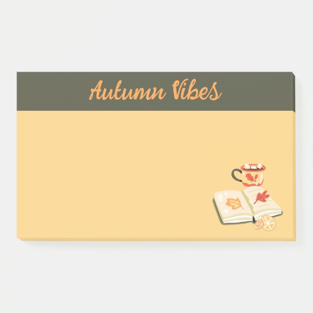 Cosy Autumn Vibes Post-it Notes (Front)