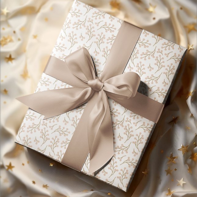 Cosy Autumn Vintage Floral  Wrapping Paper (Creator Uploaded)