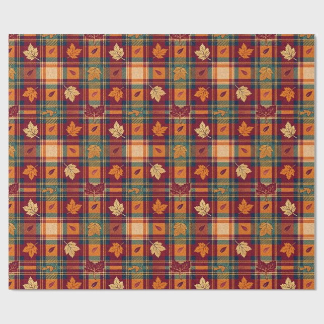 Cosy Autumnal Wrapping Paper (Flat)
