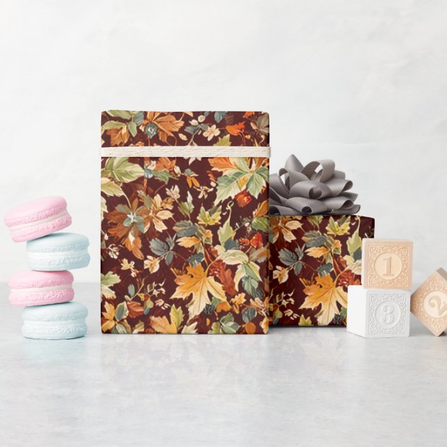 Cosy Autumnal Wrapping Paper (Baby Shower)