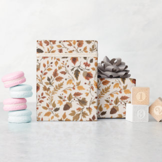 Cosy Autumnal Wrapping Paper