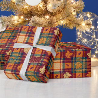 Cosy Autumnal Wrapping Paper