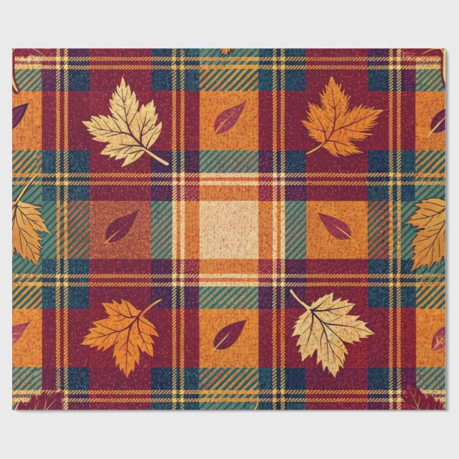 Cosy Autumnal Wrapping Paper (Flat)