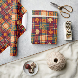 Cosy Autumnal Wrapping Paper